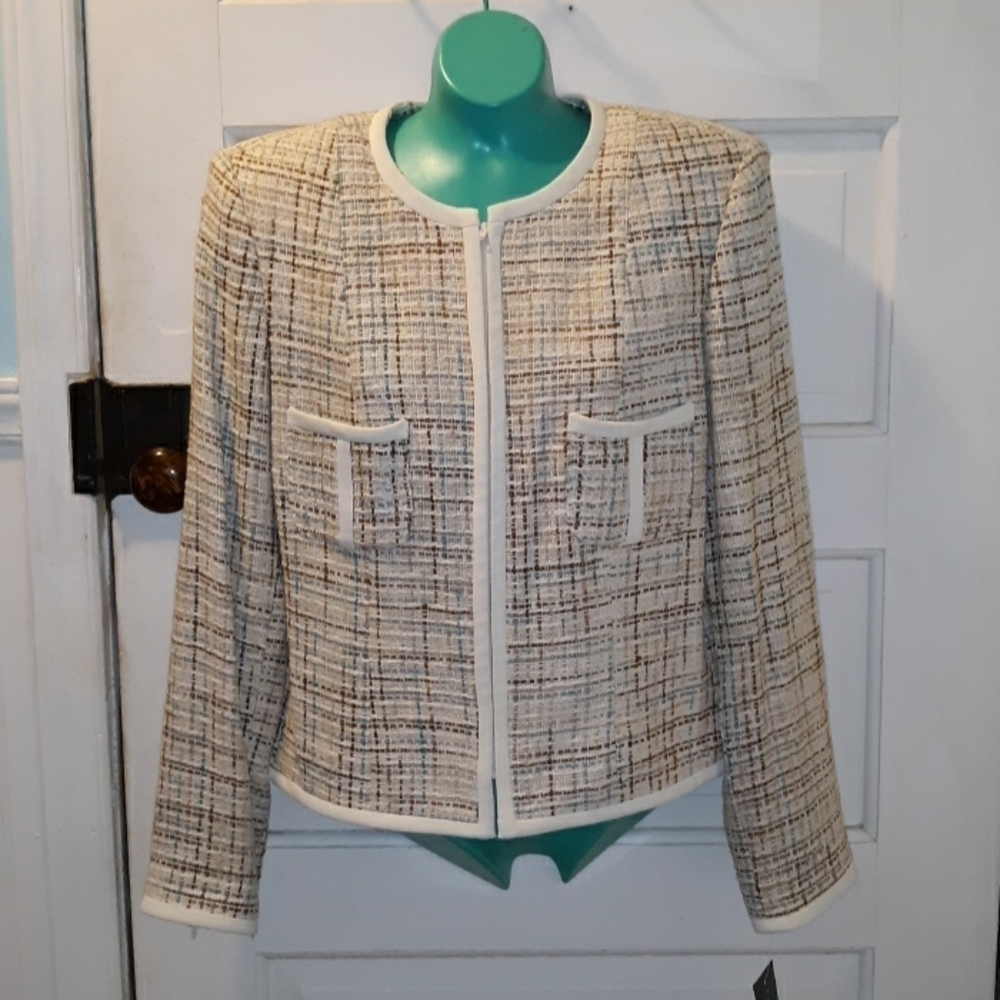 Harve Bernard 10 blazer silk office business dress